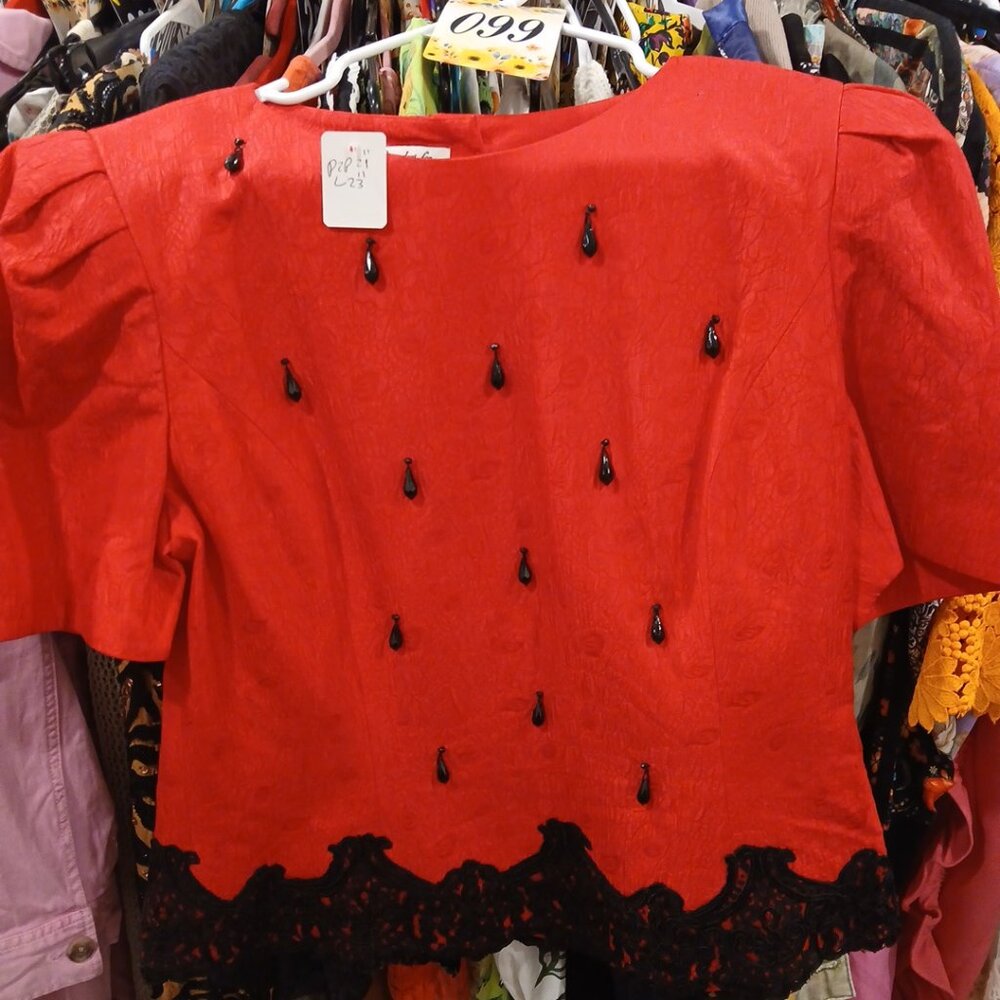 100%silk vintage top